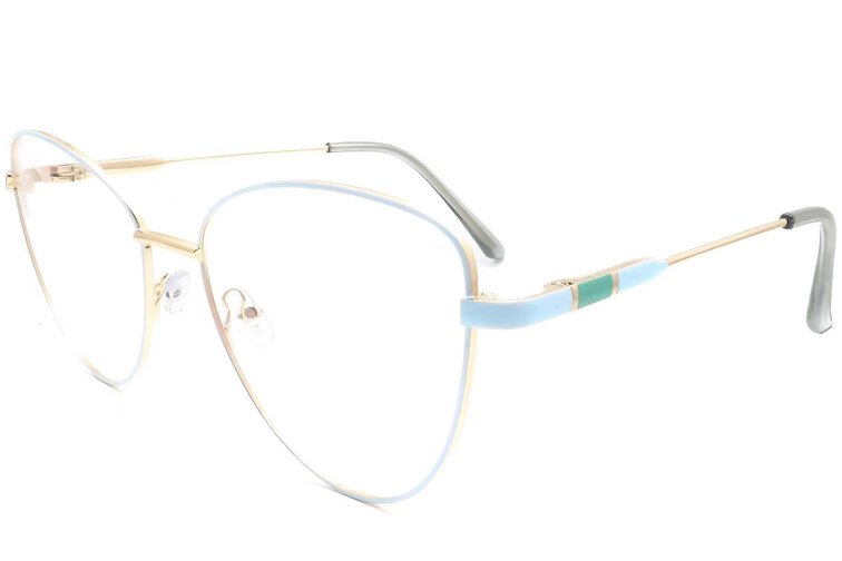 Gafas de metal azul mariposa #BS2425-0085