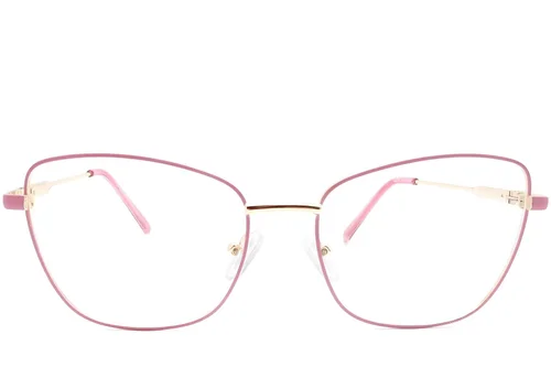 Lunettes papillon en métal rose #BS2425-0087