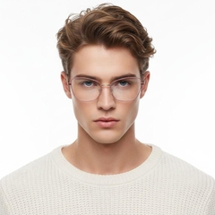 Lunettes papillon en métal rose #BS2425-0087