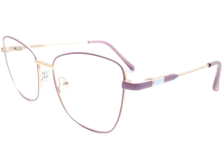 Gafas de metal moradas con forma de mariposa #BS2425-0088