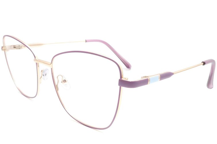 Gafas de metal moradas con forma de mariposa #BS2425-0088