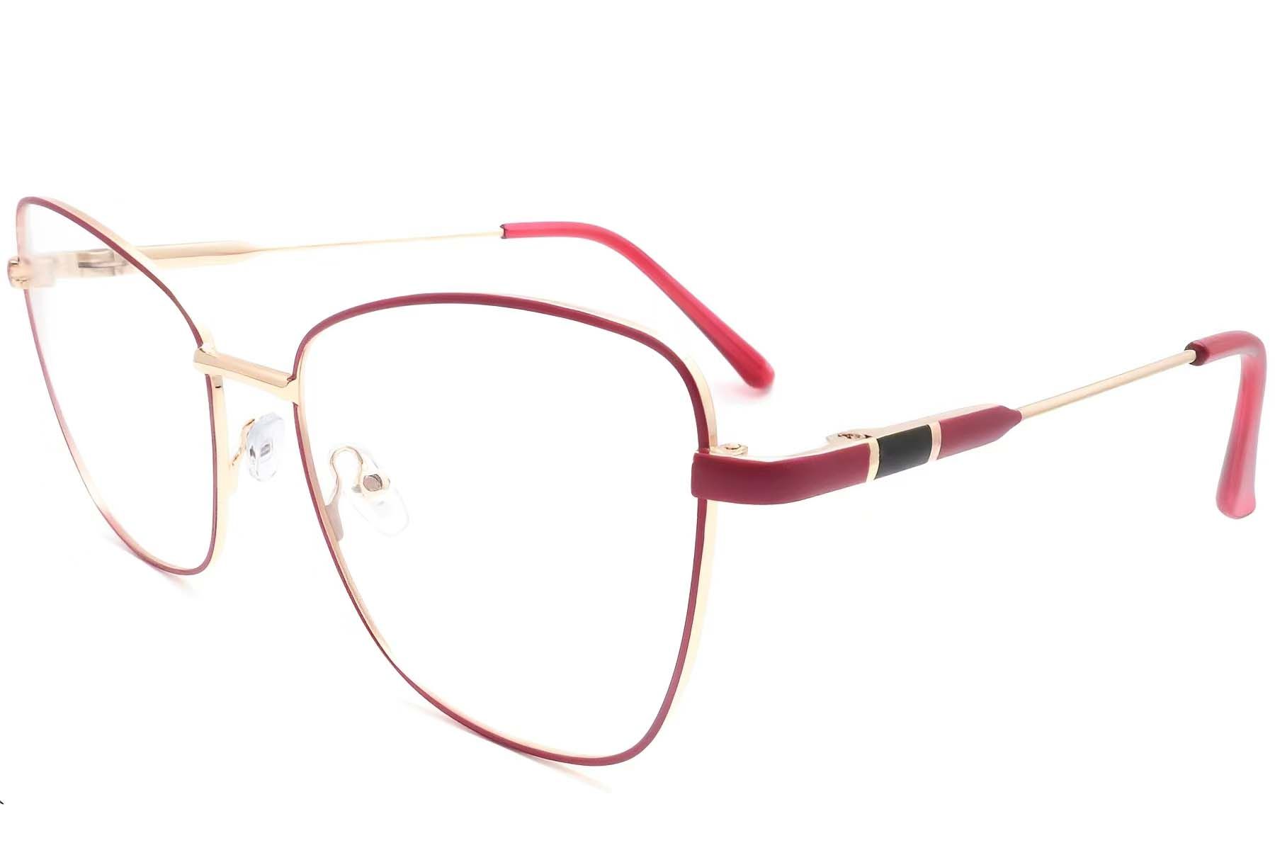 Butterfly Red Metal Glasses #BS2425-0089