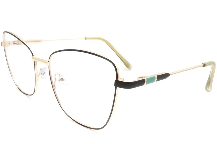 Gafas de metal negro con forma de mariposa #BS2425-0090