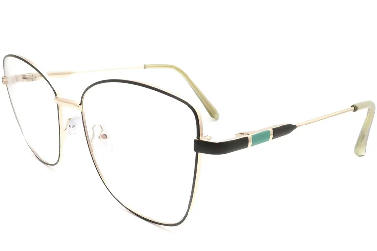 Gafas de metal negro con forma de mariposa #BS2425-0095