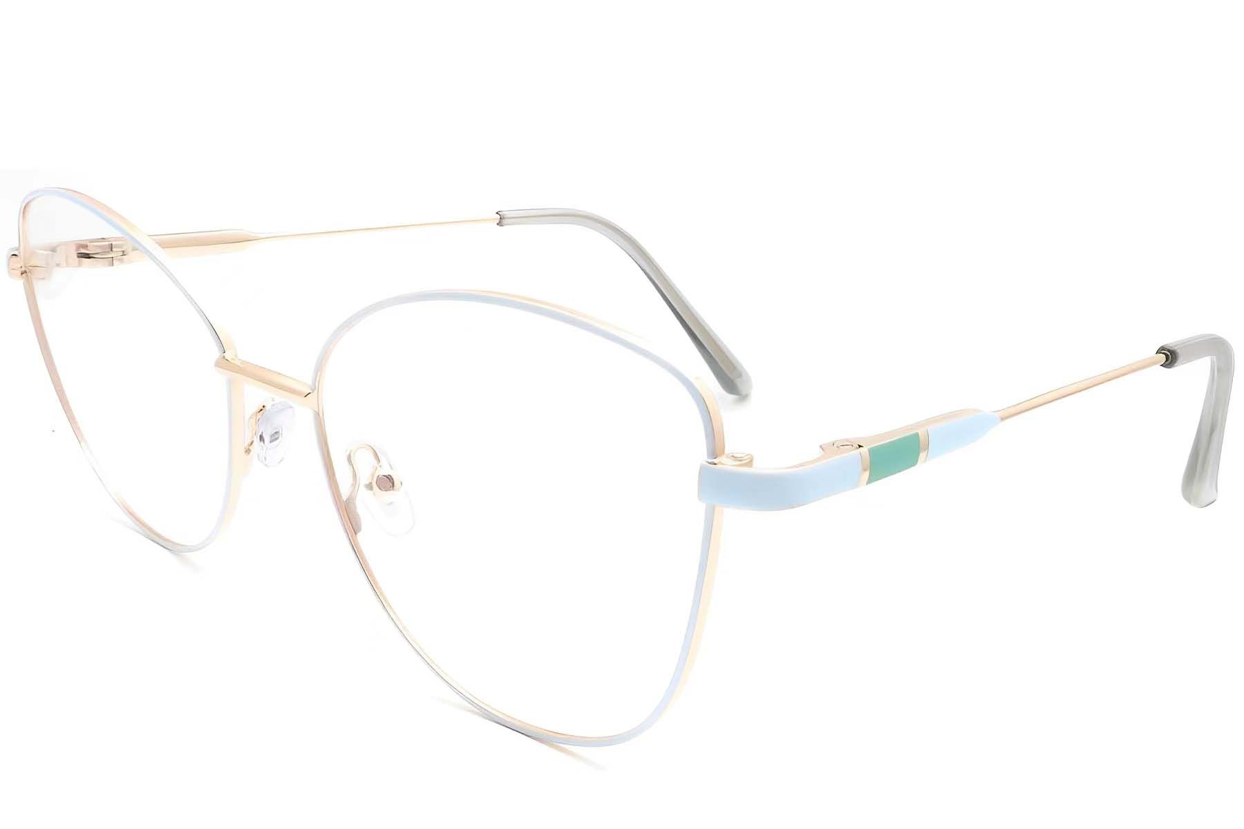 Butterfly Blue Metal Glasses #BS2425-0099