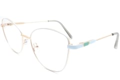 Butterfly Blue Metal Glasses #BS2425-0099