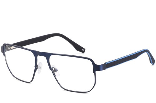Aviator Blue Metal Glasses #BS2425-0105