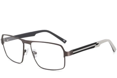 Rectangular White Metal Glasses #BS2425-0111