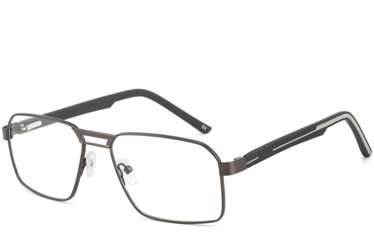 Pilotenbrille aus weißem Metall #BS2425-0117