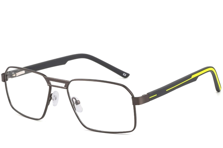 Gafas de aviador de metal amarillo #BS2425-0118