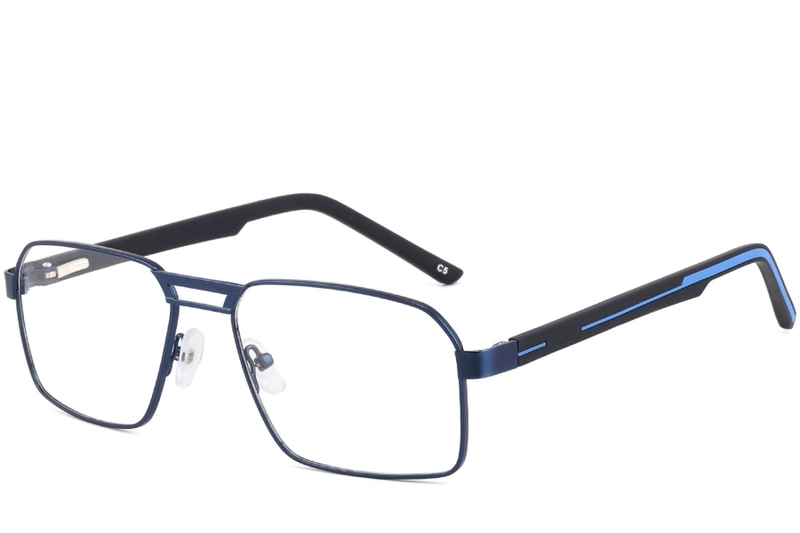 Aviator Blue Metal Glasses #BS2425-0121