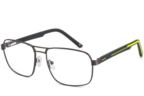 Lunettes aviateur en métal jaune #BS2425-0123