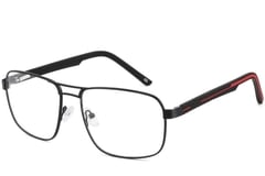 Aviator Red Metal Glasses #BS2425-0124