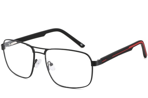 Aviator Red Metal Glasses #BS2425-0124