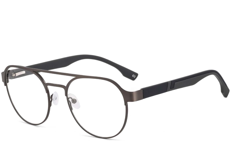 Gafas de metal gris aviador #BS2425-0128