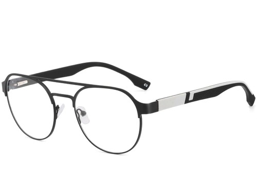Lunettes aviateur noires en métal #BS2425-0129