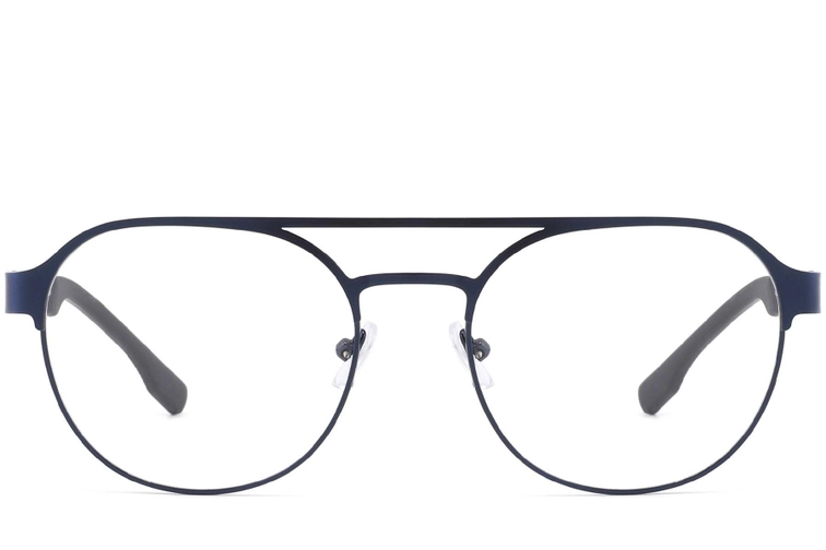Gafas de metal azul aviador #BS2425-0131
