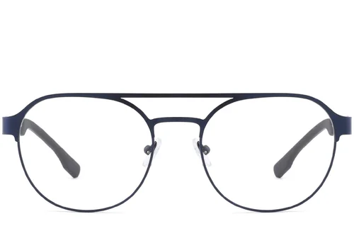 Lunettes aviateur en métal bleu #BS2425-0131