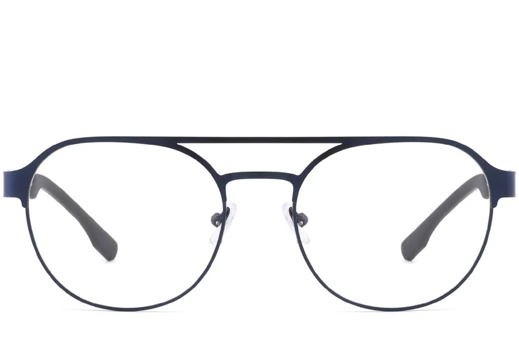 Gafas de metal azul aviador #BS2425-0131