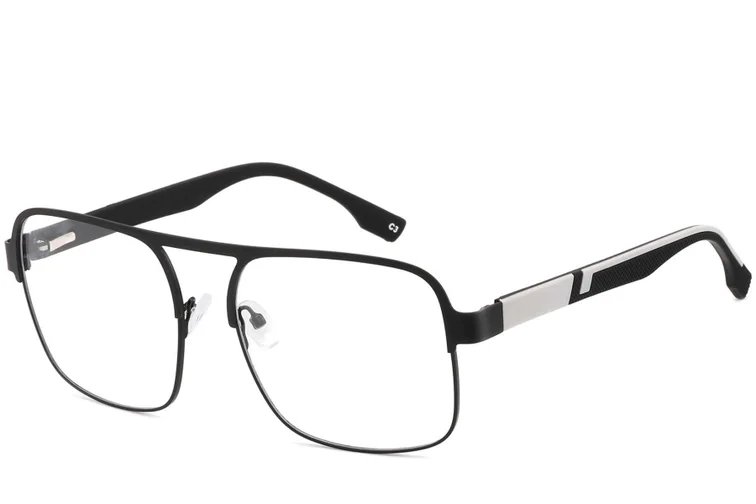 Aviator Black Metal Glasses #BS2425-0134