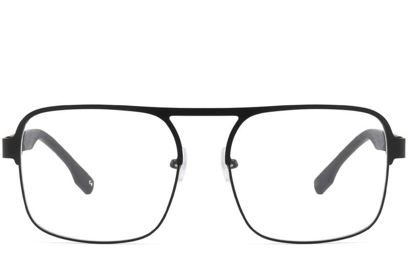 Aviator Red Metal Glasses #BS2425-0135