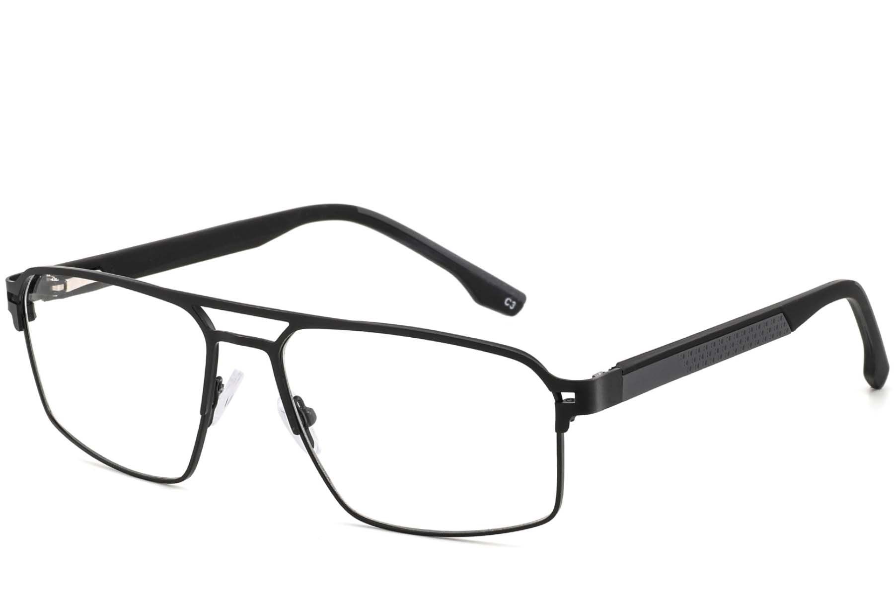 Aviator Black Metal Glasses #BS2425-0139