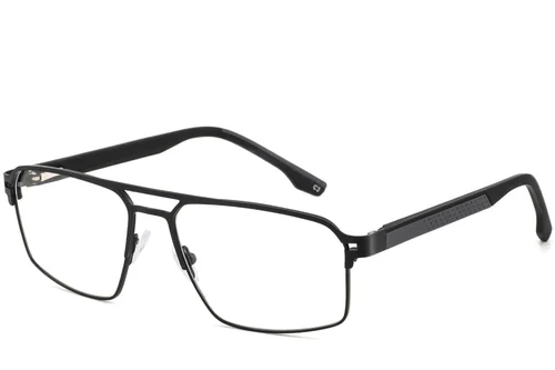 Lunettes aviateur noires en métal #BS2425-0139
