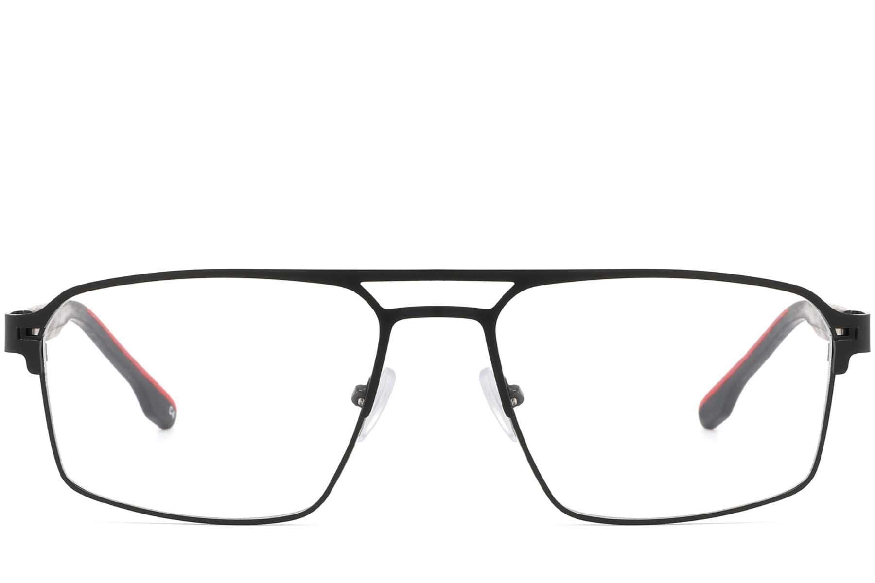 Aviator Red Metal Glasses #BS2425-0140