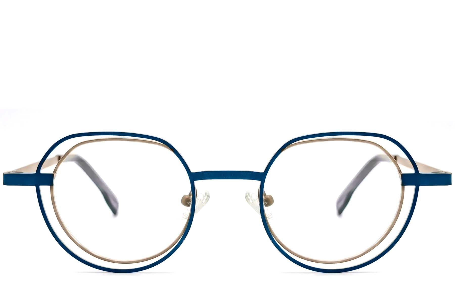 Geometric Brown Metal Glasses #BS2425-0152