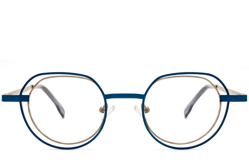 Geometric Brown Metal Glasses #BS2425-0152