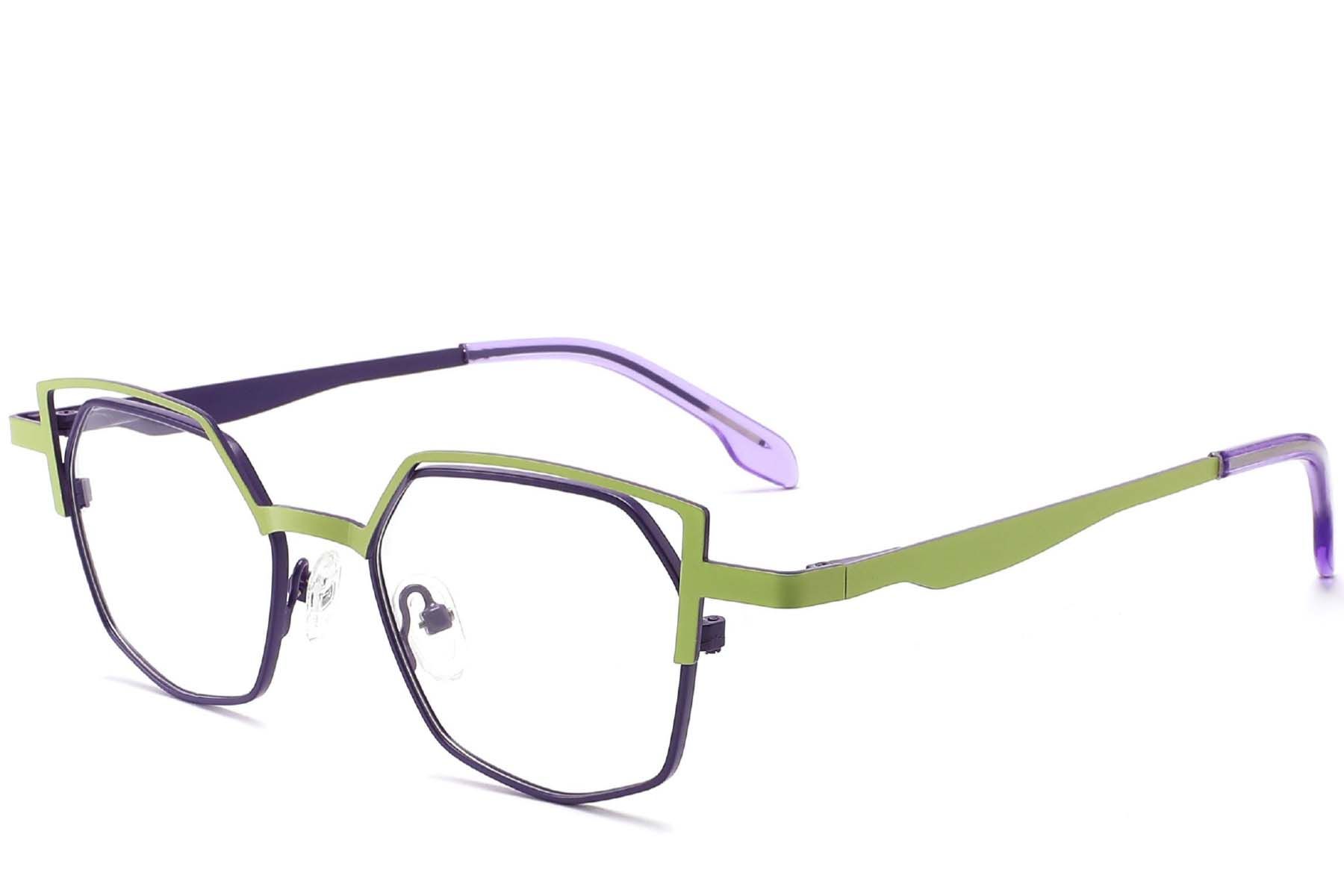 Irregular Green Metal Glasses #BS2425-0177