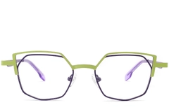 Irregular Green Metal Glasses #BS2425-0177