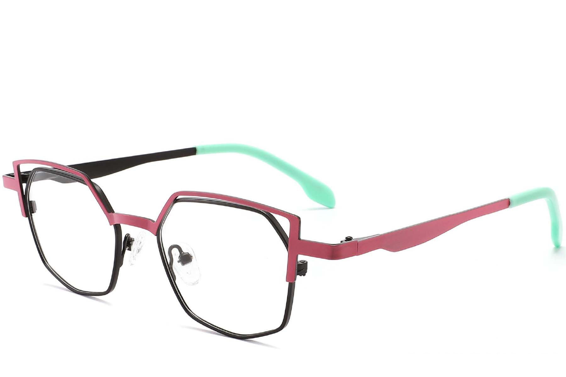 Lunettes en métal marron irrégulières #BS2425-0179