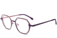 Geometric Purple Metal Glasses #BS2425-0197