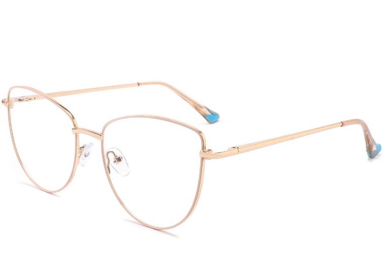 Schmetterlingsbrille aus goldenem Metall #BS2425-0198