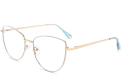 Butterfly Blue Metal Glasses #BS2425-0199