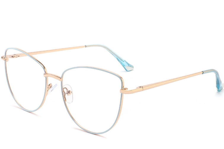 Butterfly Blue Metal Glasses #BS2425-0199