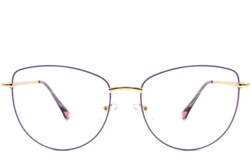 Lunettes papillon violettes en métal #BS2425-0200