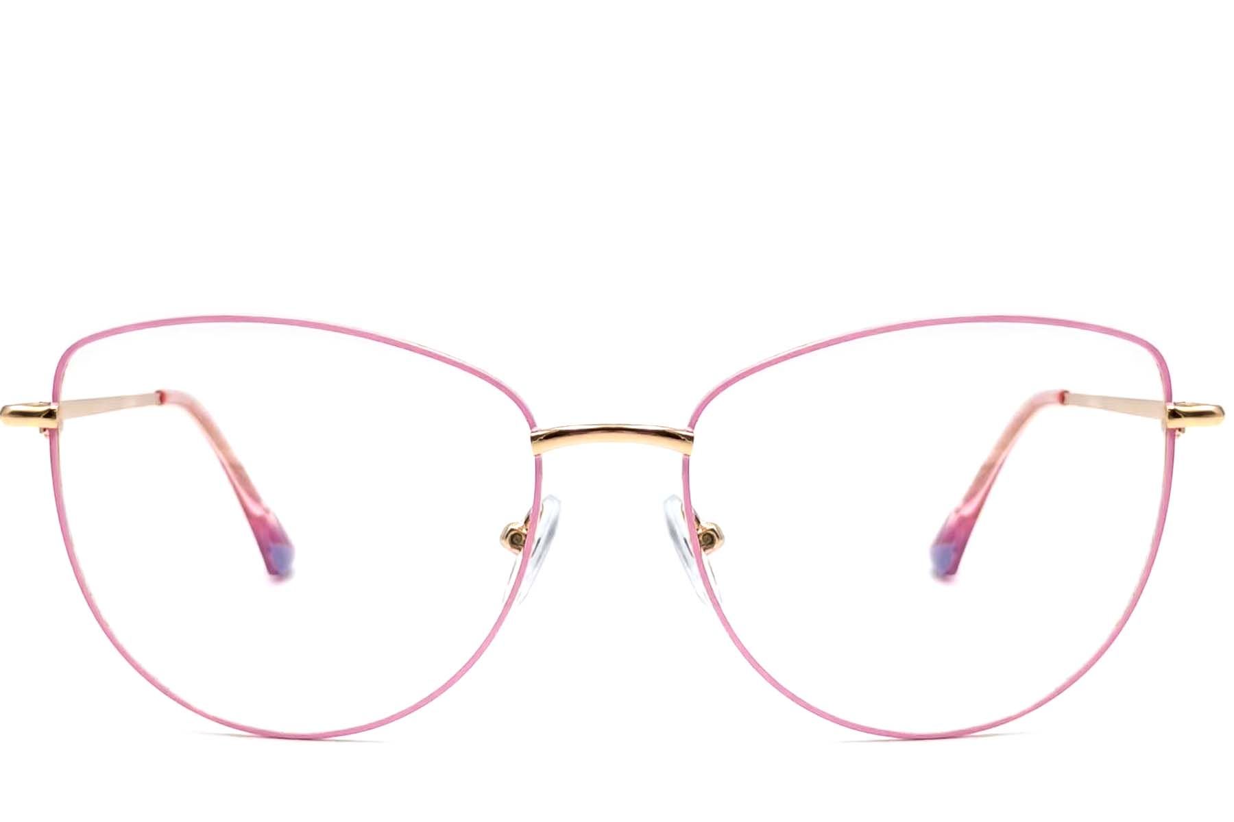 Butterfly Pink Metal Glasses #BS2425-0201