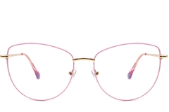 Butterfly Pink Metal Glasses #BS2425-0201