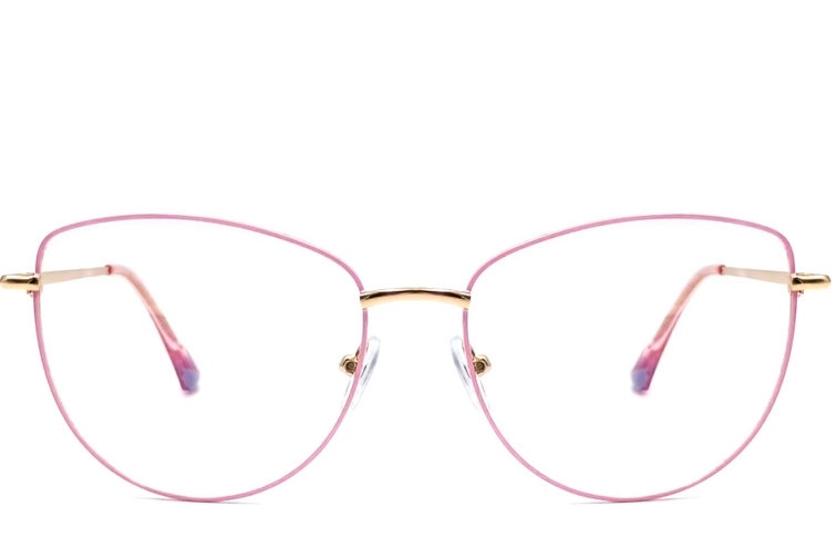 Butterfly Pink Metal Glasses #BS2425-0201