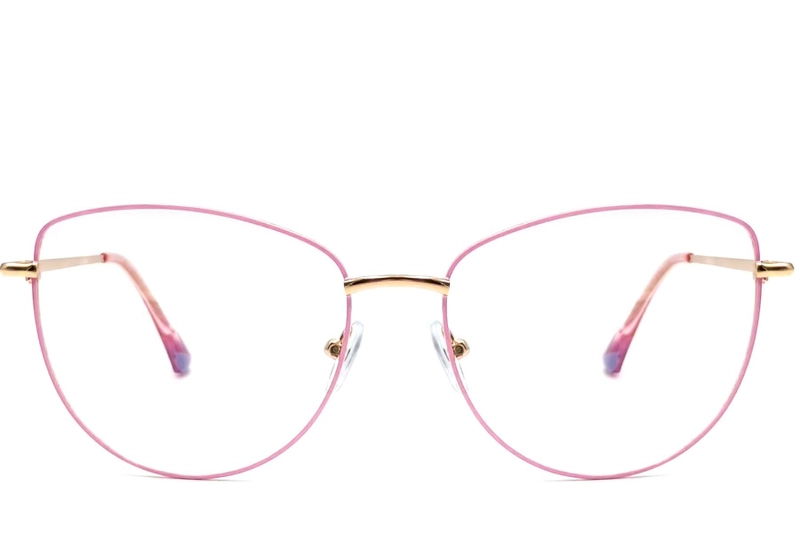 Butterfly Pink Metal Glasses #BS2425-0201
