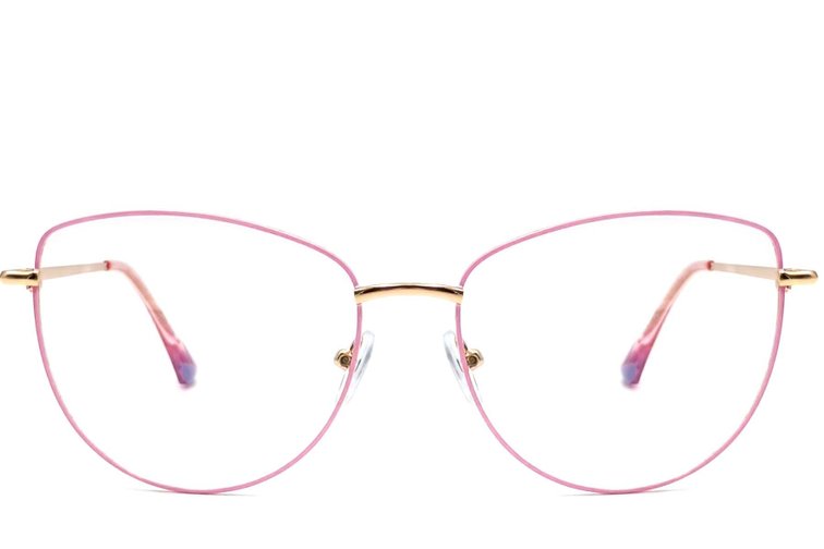 Gafas de metal rosa mariposa #BS2425-0201
