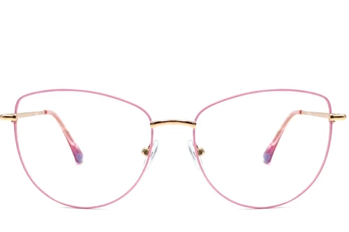 Gafas de metal rosa mariposa #BS2425-0201