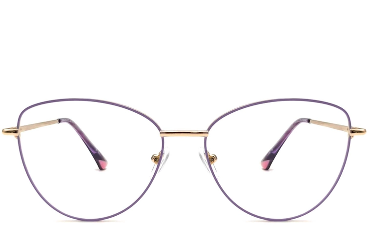Butterfly Purple Metal Glasses #BS2425-0205