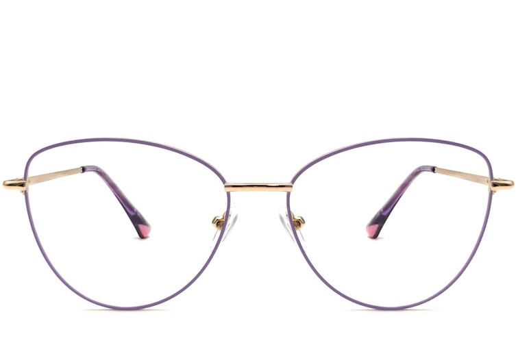 Butterfly Purple Metal Glasses #BS2425-0205