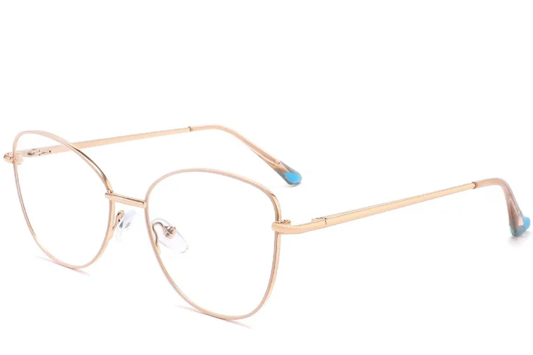 Gafas de metal dorado con forma de mariposa #BS2425-0207