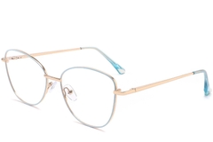 Butterfly Blue Metal Glasses #BS2425-0208