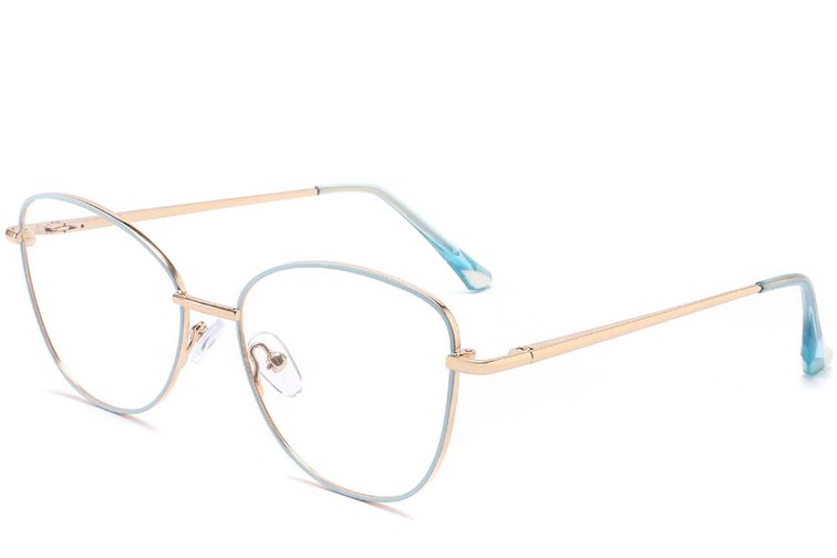 Gafas de metal azul mariposa #BS2425-0208