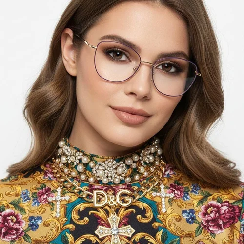 Lunettes papillon violettes en métal #BS2425-0209